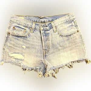 501 Levi’s cut-offs. Red tag. Size 28.
